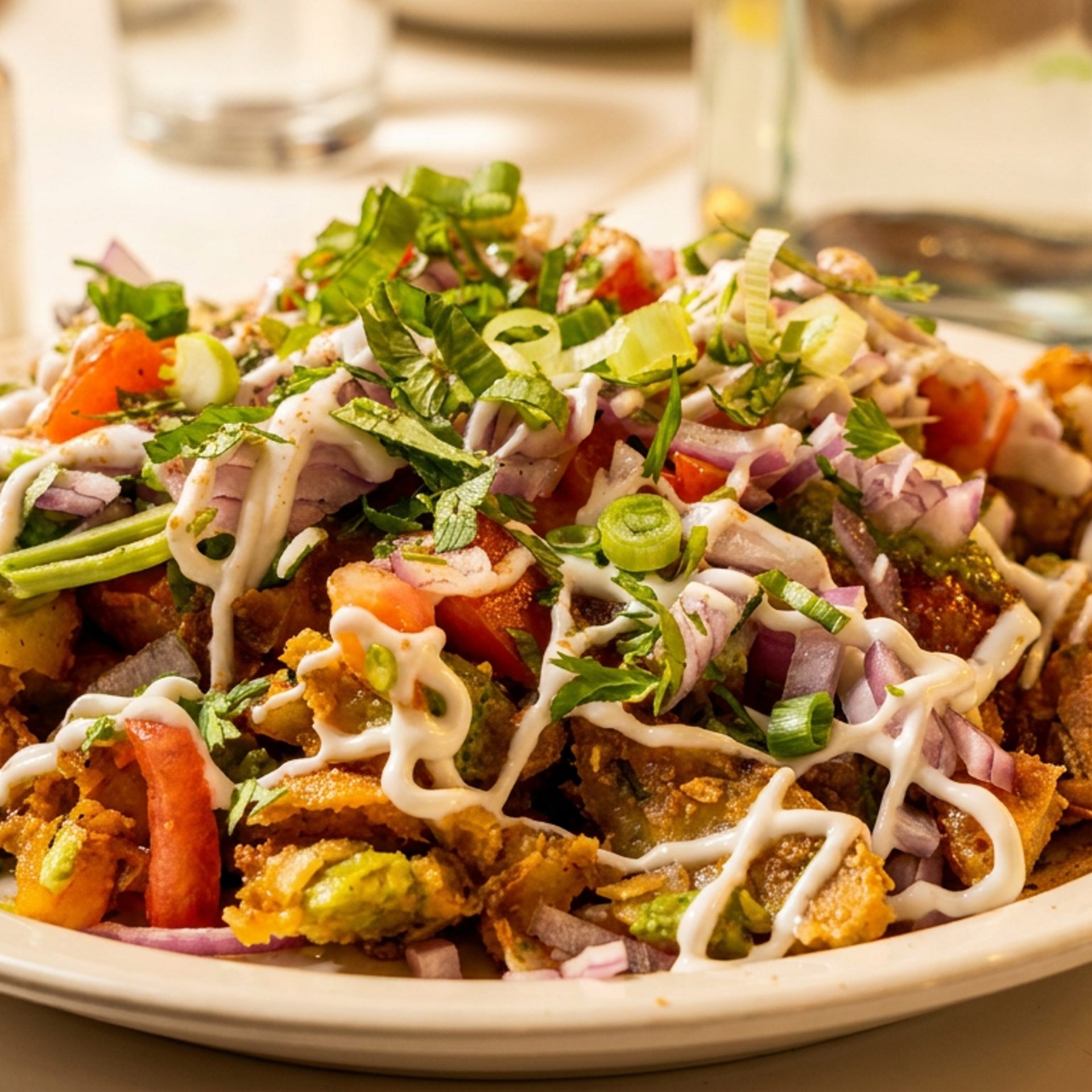Samosa Chaat and the tandoor