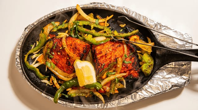 Salmon Tikka.
